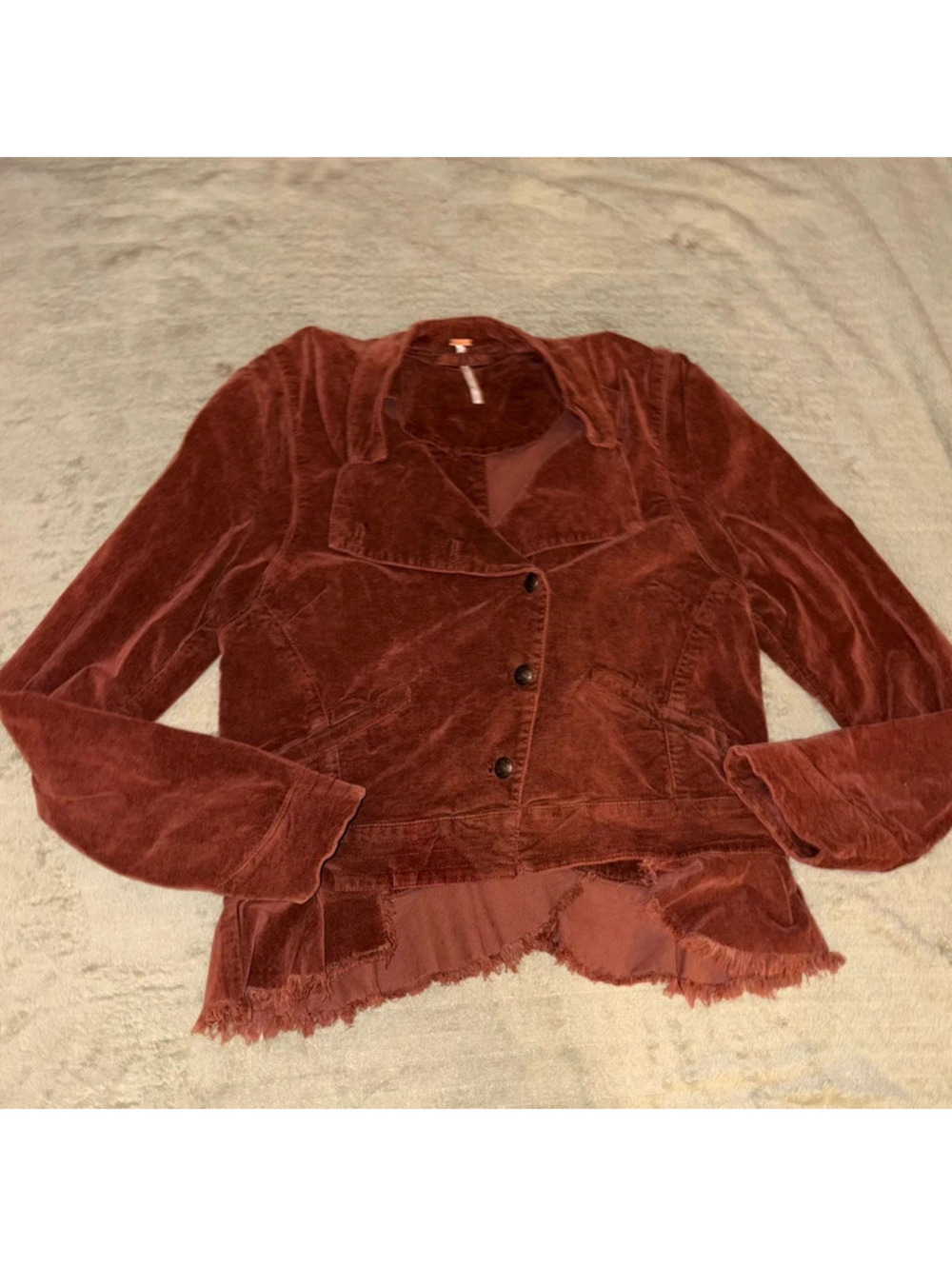 Free people brown BoHo western unique jacket